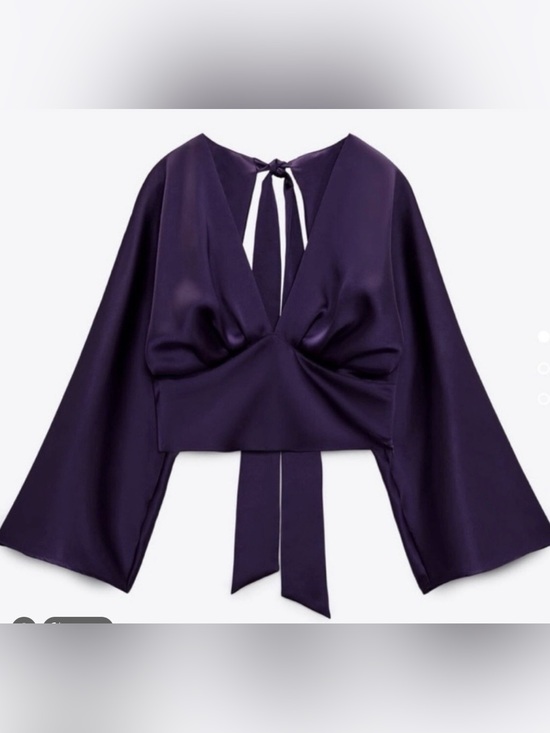 Zara Tops - NWT Zara Deep Purple Top